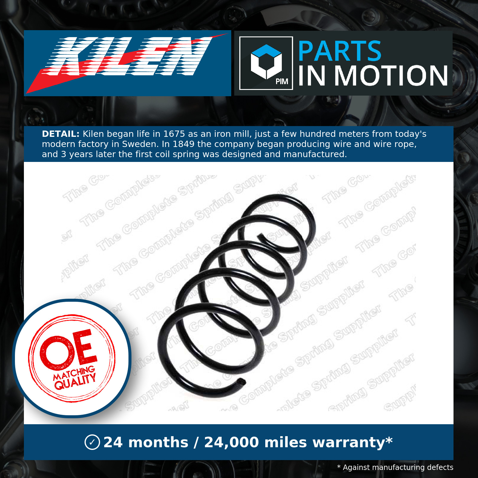 Coil Spring Front 20093 Kilen Suspension 93188964 312308 312310 93188977 312307 - Image 8