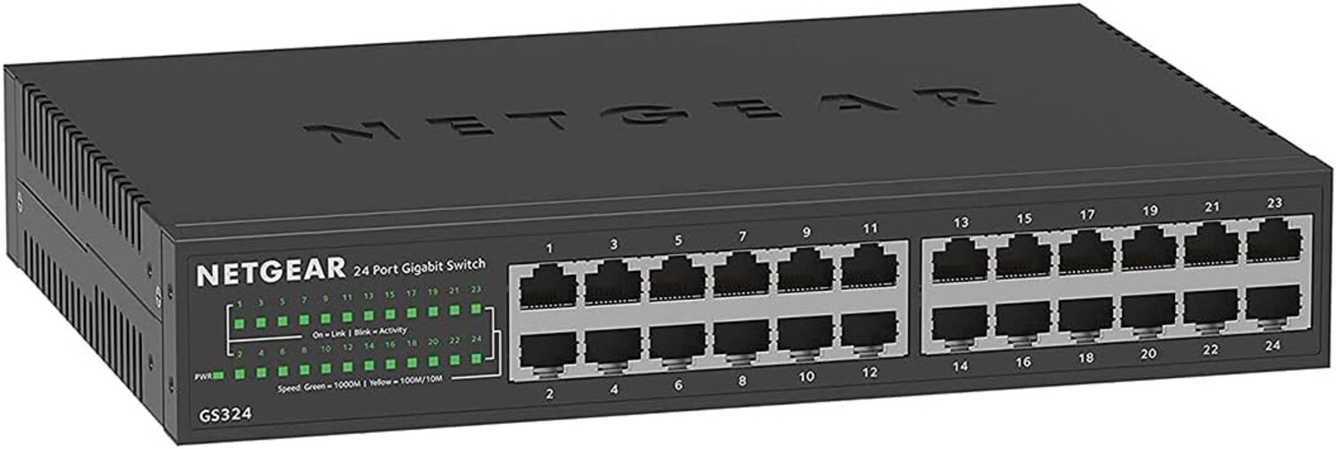Switch Gigabit 24 ports Netgear GS234v2 pour un transfert de données ultra rapide