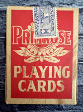 1 vintage deck PRIMROSE playing cards CANADA TAX stamp sealed antique