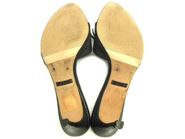 GUCCI Sandals GG Canvas Black Ladies Brand High Brand Vintage thumbnail 5