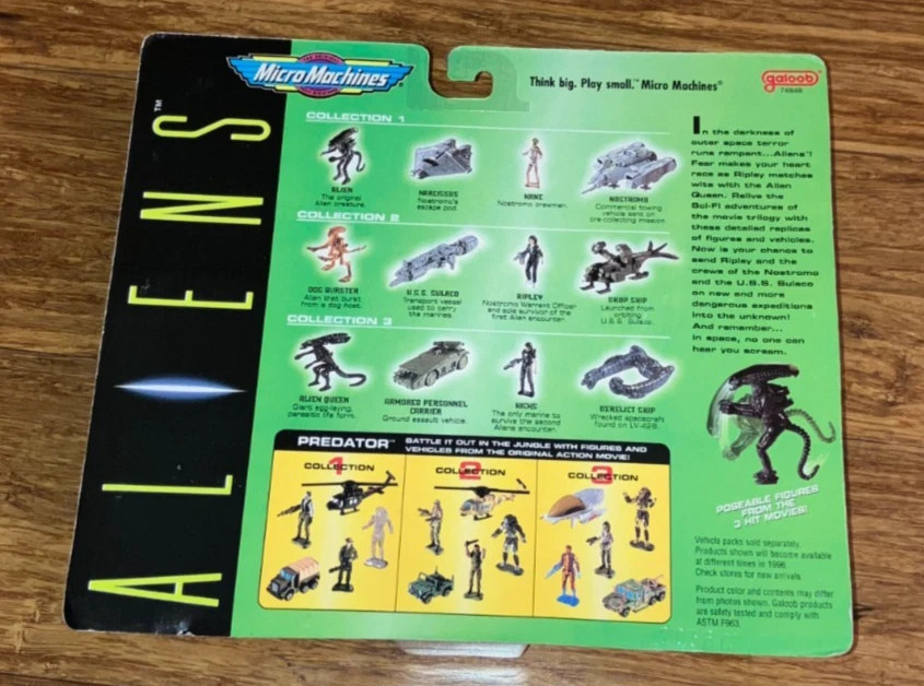 Vintage Micro Machines Aliens Collection 3 NEW MISB Alien Queen APC Galoob - Image 3 of 3