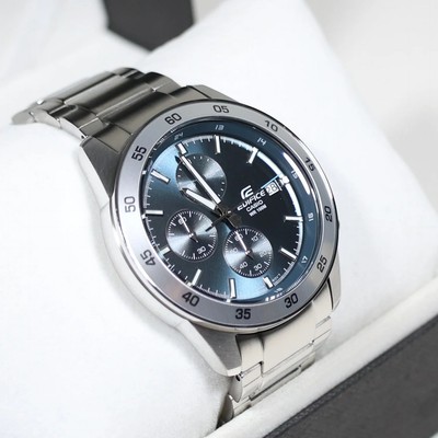 Casio Edifice Men's Blue Dial Stainless Steel Chronograph Watch EFR-526D-2AVUEF