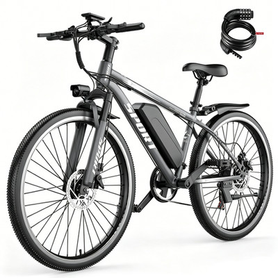 ASKGO 1500W Electric Bike for Adult E bike 25 MPH 65 Mile 26'' Dual Brakes 48V US