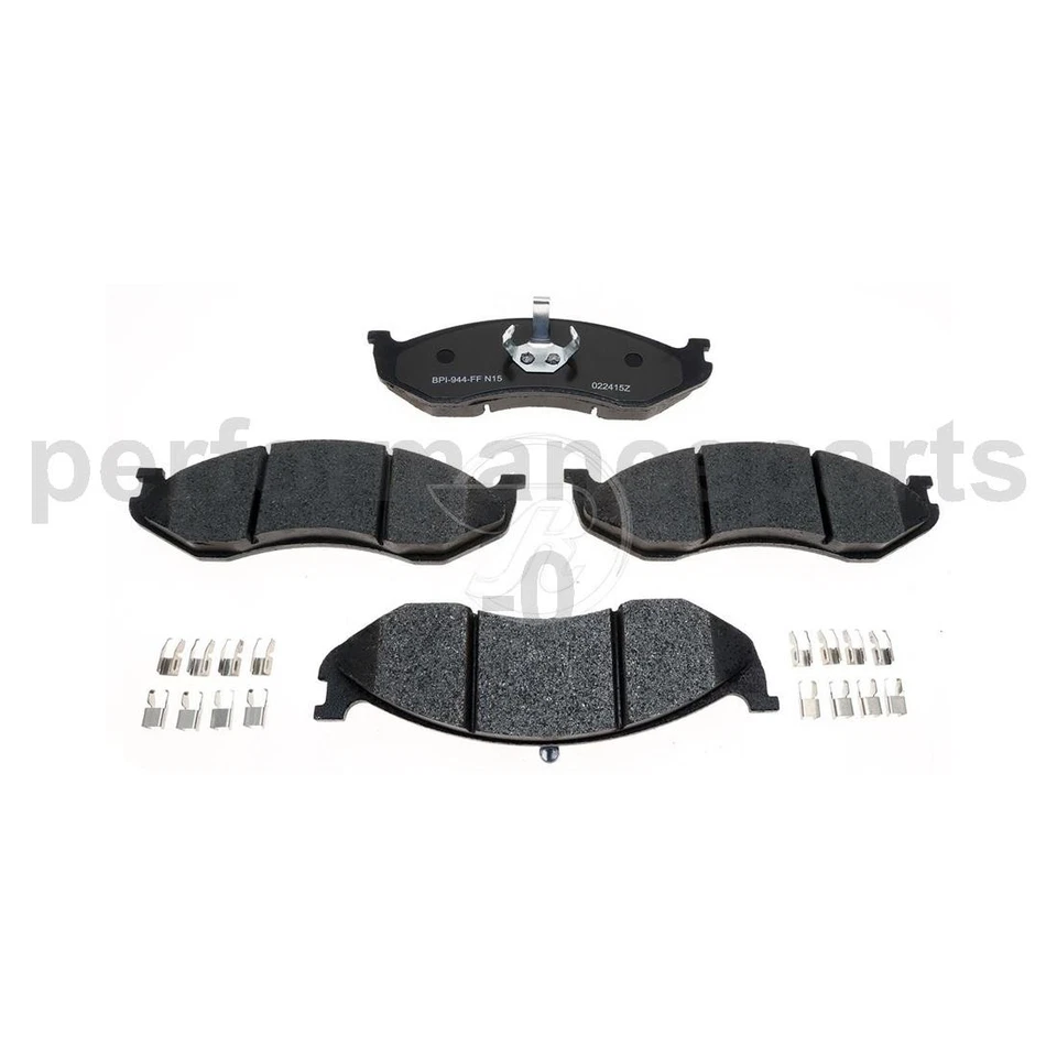 Conjunto de pastilhas de freio a disco dianteiro traseiro rotor de freio a disco para Jeep Grand Cherokee 1994-1998 - Imagem 3 de 4