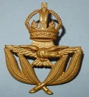 WW2 ERA RAF ROYAL AIR FORCE MILITARY WARRANT OFFICERS CAP BADGE (LARGE VERSION)