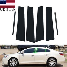 6pcs Glossy Black Pillar Posts Window Covers Trim For 2010-2016 Buick Lacrosse 6pcs Glossy Black Pillar Posts Window Covers Trim For 2010-2016 Buick Lacrosse