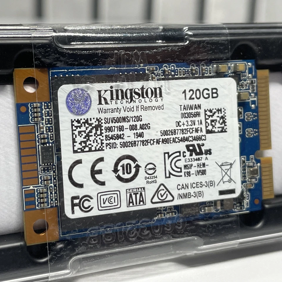 KINGSTON 120GB mSATA SSD Solid State Drive (SUV500MS/120G) - New - Image 2 of 4