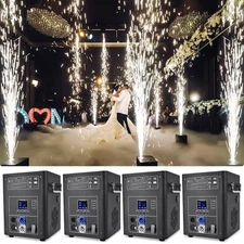 4pcs 750W DMX512 Fireworks Sparklers Cold Spark Machine for Wedding Party Stage