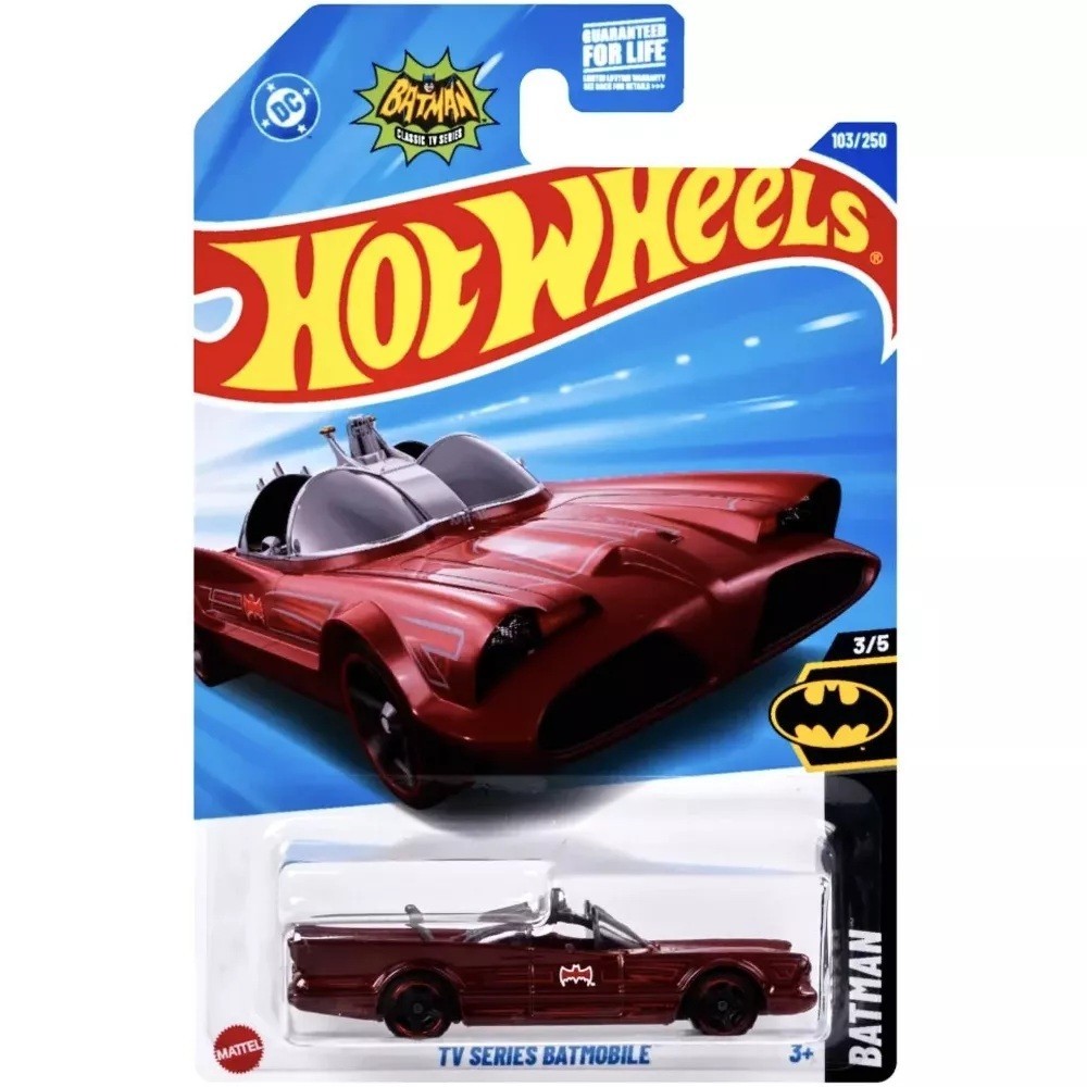 Hot Wheels - 2025 Batman 3/5 TV Series Batmobile 103/250 (BBHYY05)