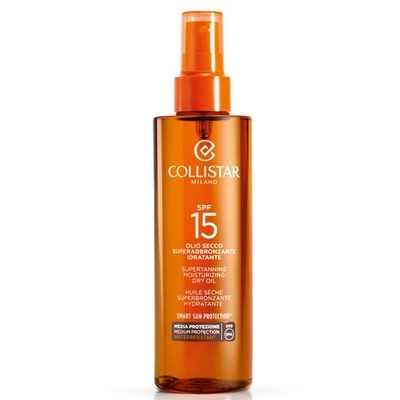 Collistar ,Dry oil for the beach Supertanning Moisturizing dry oil SPF15, 200 ml