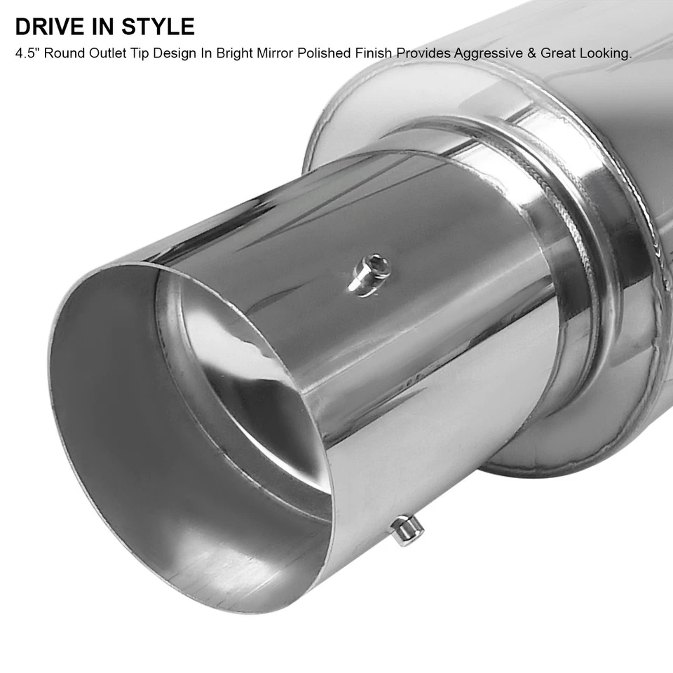 Fits 95-99 Mitsubishi Eclipse GST 2.0L Turbo N1 Muffler Catback Exhaust System - Imagem 4 de 4