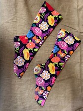 Betsey Johnson Vintage 1980s Punk Label Floral 80s Socks