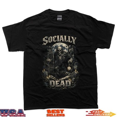 Cemetery Goth Socially Dead T-Shirt