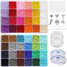 Bala Fillic Size 4mm Seed Beads 48 Colors About 6000 pcs 4mm, 6/0-48