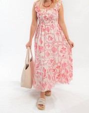 Minkpink Frill Midi Dress Size L