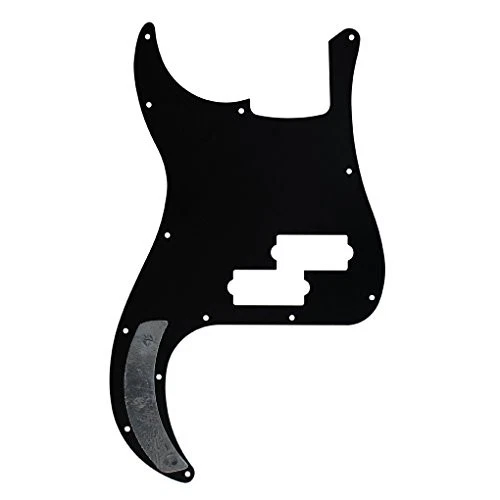 P Bass Pickguard Guitar Scratch Plate Pick Guard for 4 String 4Ply Black Pearl - Picture 6 of 7