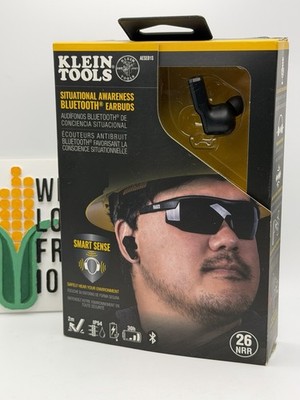 Klein Tools AESEB1S  Situational Awareness Bluetooth Earbuds, 10 Hr/Case 30 Hr