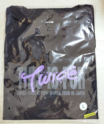 TWICE SANA T-SHIRT BLACK [ L Size ] THIS IS FOR WORLD TOUR IN