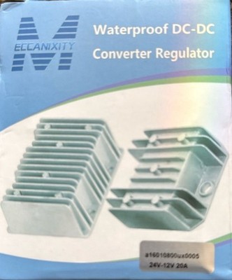 DC to DC Converter Regulator, Waterproof, 24 to 12v 20A