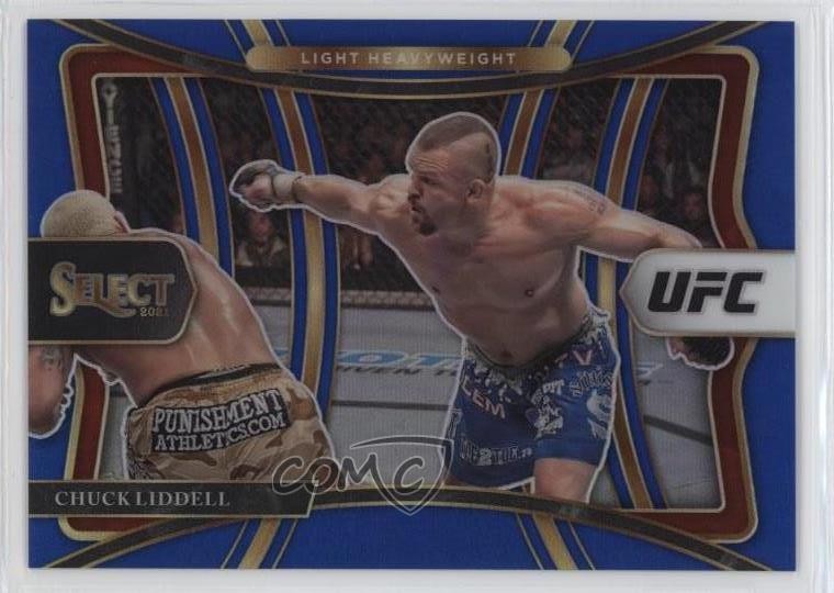 2021 Panini Select UFC Premier Level Blue Prizm 39/49 Chuck Liddell #178 3h1