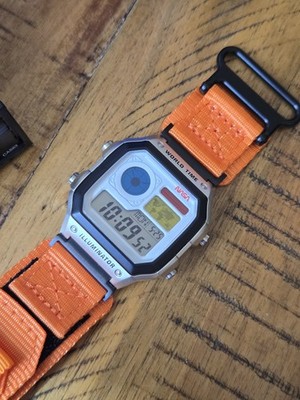 Casio Royale NASA inspired. Casio AE1200. Reliable quality. Strap size: Large.