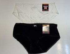 NWT 2 Pairs Maidenform Cotton Stretch Hipster Panties Size S 5 Style DMCS51