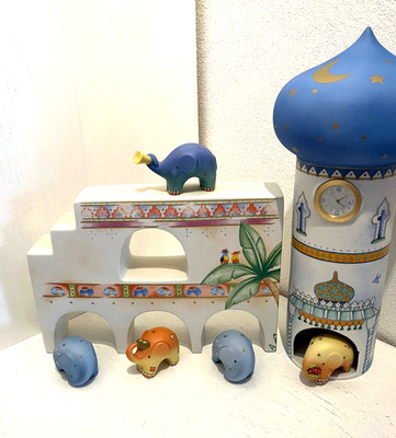 Goebel - Orientalisches Dorf - 7-teilig - Elefanten - Paradise Garden