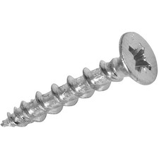 Countersunk Pozi Screws Chrome Plated 4.5 x 30mm - 50 Pack