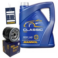 Ölwechselkit Ölfilter SM158 10W40 5L für Alfa Romeo 146 Fiat Punto Lancia