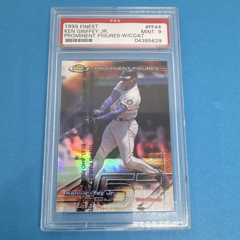 Topps Finest 1999 Ken Griffey Jr Prominent Figures W/Coat PF44 PSA 9 /457