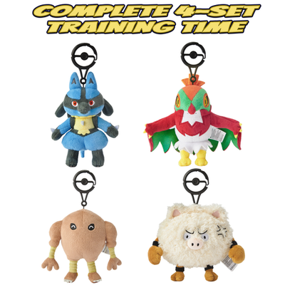 Pokemon Center Posing Mascot 4-Set Lucario Hitmonlee Hawlucha