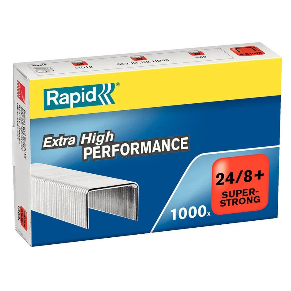 Rapid Heftklammern Super Strong 24/8, 1.000 St.
