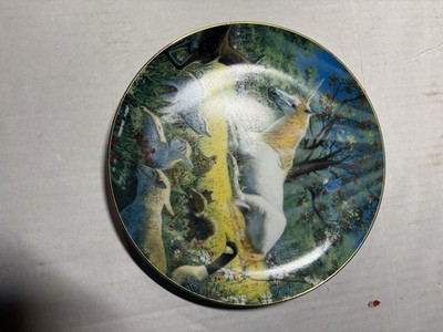 Danbury Mint Decoration Plate 8 Mystical Garden Unicorn Plate