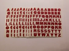 Mrs. Grossman's Stickers Lot of 10 Sheets ~Papier Alphabet Bordeaux ~2003 6x6
