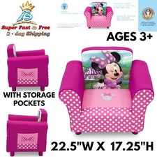 Recliner Chair Lounger Girls Disney Minnie Mouse Cuddly Cuties Kids Upholstered For Recliner Chair Lounger Girls Disney, Minnie Mouse Upholstered Chair With Ottoman Storage