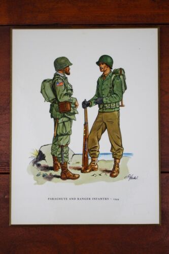 Set of 14 Vintage Fritz Kredel Illustrated military historic Color Wall Hangings - Picture 15 of 18
