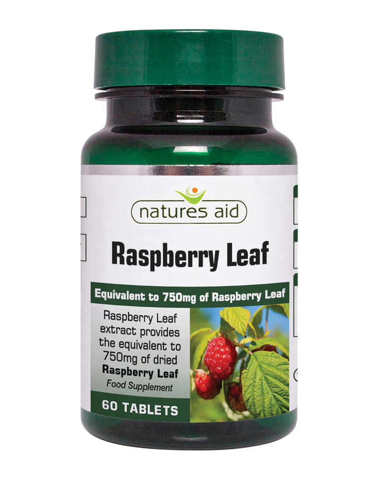 Natures Aid Raspberry Leaf Extract Equiv. to 750mg of Raspberry Leaf  60 Tablets