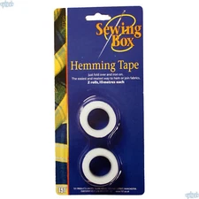 Sewing Box Hemming Tape - Like Wonder Web - Fold Over & Iron On - 2x 10m Rolls