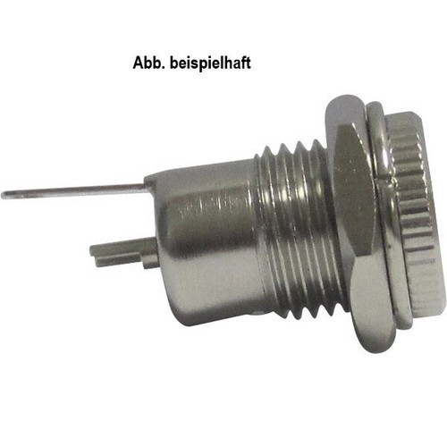 Niedervolt Netzteilbuchse 24V DC 3A Innen-Ø 5,5mm Stift-Ø 2,1mm Einbau-Ø 11,2mm