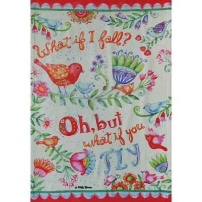 SWEET SUMMER BIRDS 12.5'' X 18'' GARDEN FLAG 27-3231-88 FLIP IT! RAIN OR SHINE