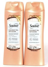 2 Ct Suave 15 Oz Coconut Oil Infusion Damage Repair Shampoo For Dry Damaged Hair