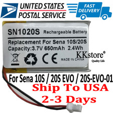 For Sena 20S EVO 20S-EVO-01 Bluetooth Headset 3.7V 650mAh Rechargeable Battery