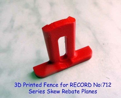 Brandneu 3D-gedruckter Tiefenanschlag passend für RECORD Nr: 712 Serie schiefe Falzhobel