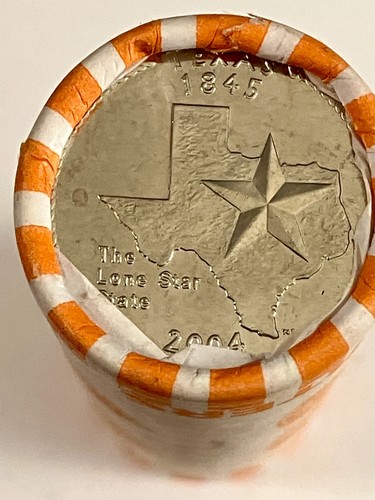 2004-D Texas State Quarter Proof UNC US mint Bank Roll