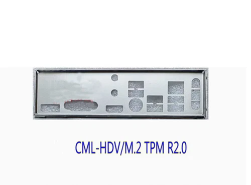 Shield I/O IO Backplate For ASRock CML-HDV/M.2 TPM R2.0 Motherboard