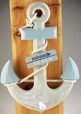 Image of Large 33cm Nautical Anchor Wall Decoration Plaque With Hook