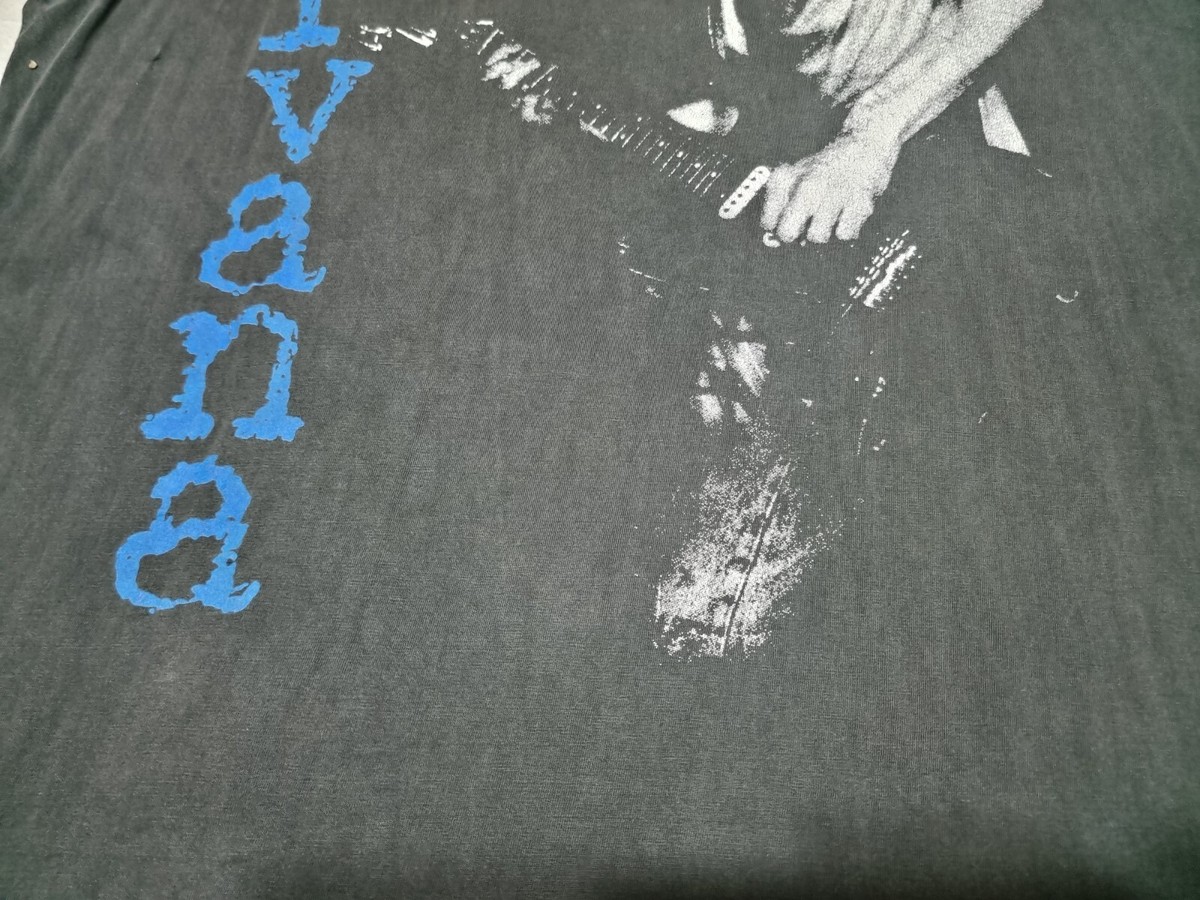 rare Vintage 90s Nirvana Kurt Cobain BIG FACE T-Shirt XL | eBay