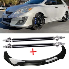 Glossy Black Front Bumper Chin Lip Spoiler Body Kit For Toyota Matrix 03-22 Pol
