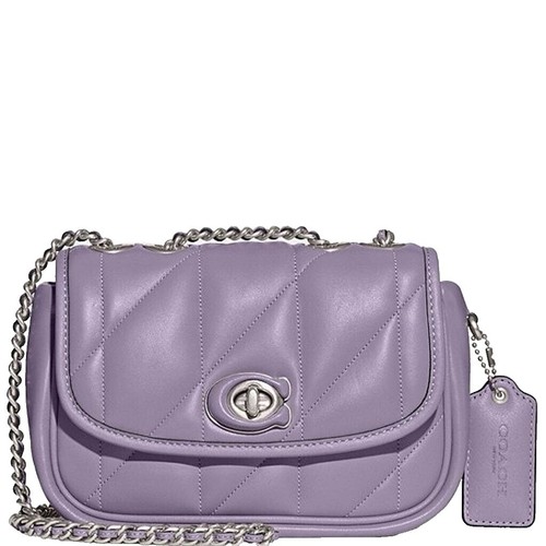 COACH 4414 Madison Leather Top Handle Handbag Turn Lock Gold
