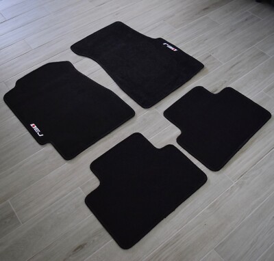 4pc Set Black Floor Mat Custom Fit 92-95 JDM Honda Civic Coupe 2 DR EJ EJ1